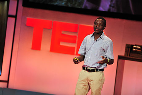 'Windmill' William Kamkwamba speaking at TEDGlobal 2009 in Oxford
